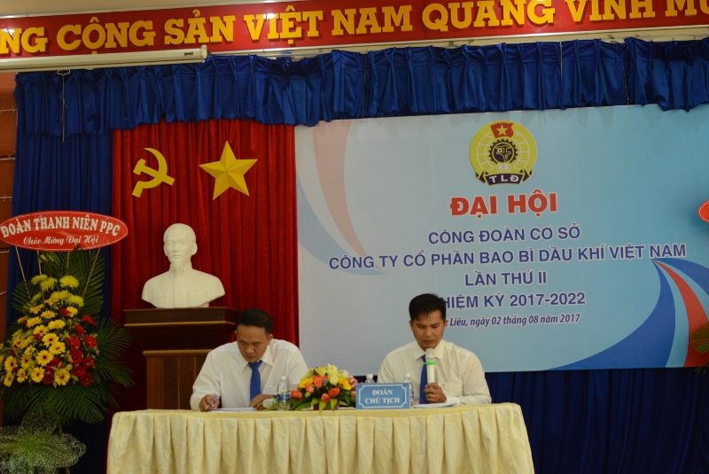 Đại hội (đại biểu) công đoàn cơ sở Cty Bao bì Dầu khí Việt Nam khóa II, nhiệm kỳ 2017 – 2022